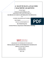 Football Match Data Analysis Using Machine Learning: Bachelor of Science (Information Technology)