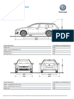 VW Golg Estate Dimensions