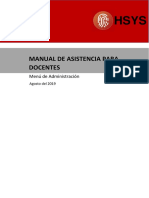 Manual de Asistencia Para Docentes - Módulo Docente - Menú de Administración