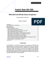 Application Note AN-1089: IRS2136xD and IR2136x Series Comparison