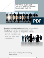 Networking Business Opportunities: Where To Find Networking Events