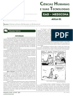 Ead - Medicina: Iências Umanas E Suas Ecnologias