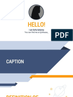 Powerpoint Caption & Application Letter