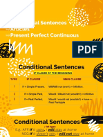 Conditional Sentences, Articles, Present Perfect Continuous