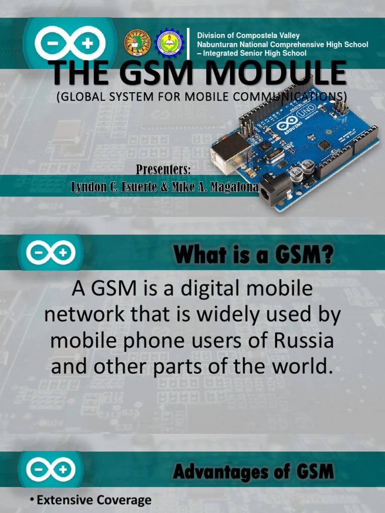 The Gsm Module (Global System For Mobile Communications) Gsm