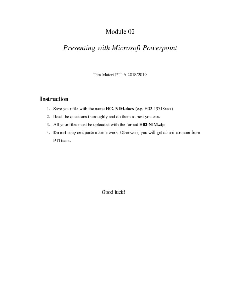 Presenting With Microsoft Powerpoint: Instruction | PDF | Art