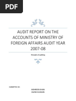 Audit Final Report Ministry of Foreign Affairs