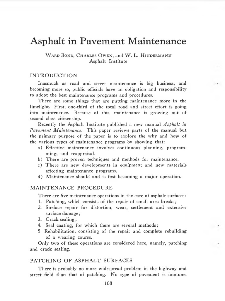 Asphalt in Pavement Maintenance | PDF | Road Surface | Asphalt