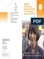 NEBOSH International General Certificate in Occupational Safety and Health overview