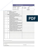 Lista de Verificacion: Sistema de Gestión Evaluado: ISO 9001 X ISO 14001 X ISO 45001 #/ Tipo de Auditoría