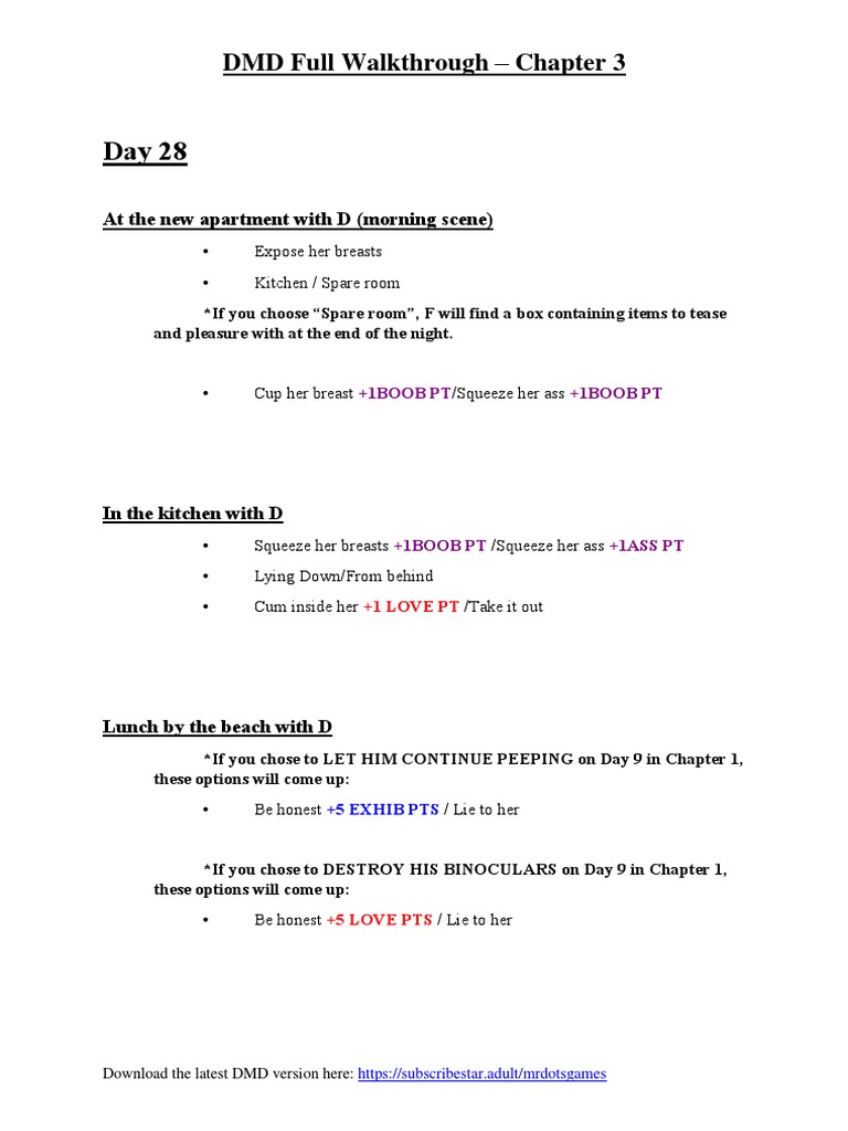 DMD Walkthrough - v0.23 PDF | PDF
