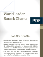 World Leader Barack Obama