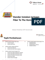 Standar Instalasi Jaringan Fiber To The Home