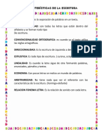 Caracteristicas de La Escritura PDF