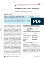 Manganese (I) -Catalyzed α‑Alkenylation of Ketones Using Primary Alcohols