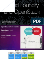 Cloud Foundry and OpenStack