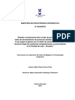 Maestría en Psicoterapia Integrativa - María Paula Torres Pozo PDF
