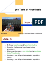 One-Sample Tests of Hypothesis: Mcgraw-Hill/Irwin