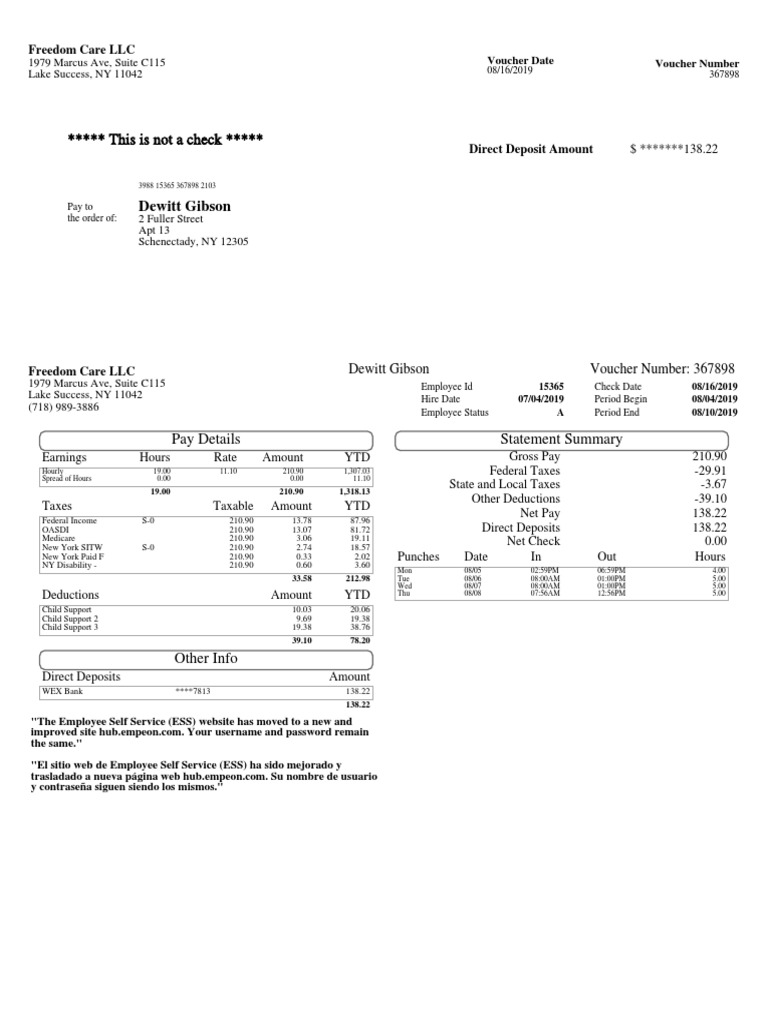 Dewitt Gibson: This Is Not A Check | PDF | United States Economic 