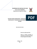 Estudio Técnicooperacional y Análisis Económico de La Perforación y Tronadura en Gran Minería Un Caso de Estudio