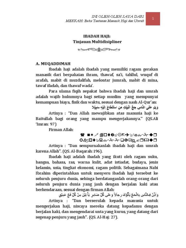 Pentingnya Istitha Ah Untuk Mewujudkan Jemaah Haji Yang Mabrur Ppt Download
