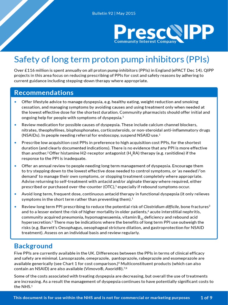 Proton Pump Inhibitor Pdf Indigestion Gastroesophageal Reflux Disease