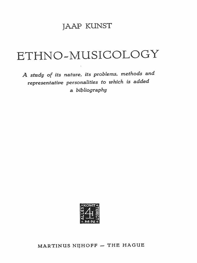 Kunst Ethnomusicology 1955 Pdf Interval Music Fraction Mathematics