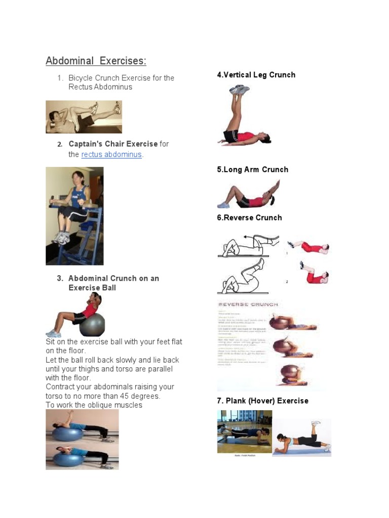 Bicycle Crunch and Oblique Roll Back | PDF | Wellness