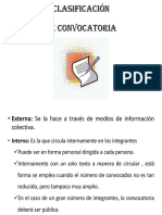 Clasificación de Convocatoria