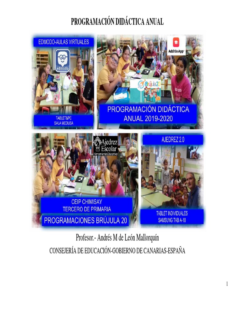 Programación Didáctica CEIP Chimisay 2020 | PDF | Educación primaria ...