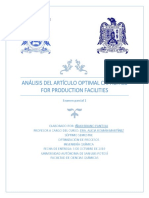 Briano Pantoja Iñaki - Análisis Del Articulo Optimal Capacities For Production Facilities