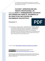 Erausquin C. (2014) - Construccion y Apropiacion Del Conocimiento Profesional de Psicologos y Trabajadores Sociales en Formacion para El D (..)