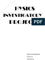 Physics Project: Investigatory