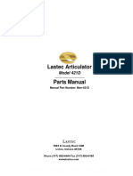 Lastec 421D Articulator Parts Manual Index