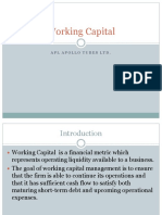 Working Capital: Apl Apollo Tubes LTD