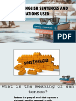 Kinds of English Sentences and Its Punctuations Used