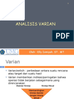 ANALISIS VARIAN SECARA HIERARKI