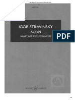 Stravinsky - Agon PDF