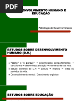 Aula Desenvolvimento Humano e Educação
