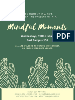 Mindful Moments weekly meditation group