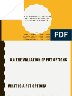Financial options valuation and applications
