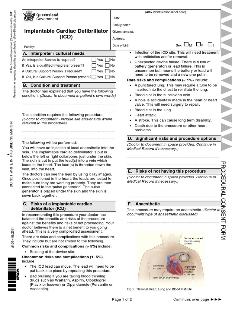 Implantable Cardiac Defibrillator (ICD) : A. Interpreter / Cultural ...