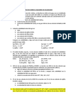 Ejerciciios Sobre El Equilibrio de Solubilidad (Recopilación - 2014 - 2)