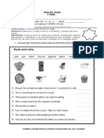 Inglés examen II término