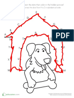 Alphabet Dot To Dot Doghouse