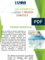Tension Superficial Osmosis y Presion Osmotic