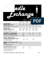 Seattle Area Needle Exchange Hours