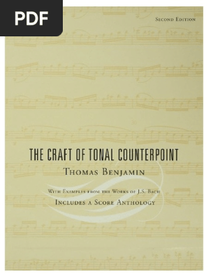 The Craft Of Tonal Counterpoint Harmony Chord Music