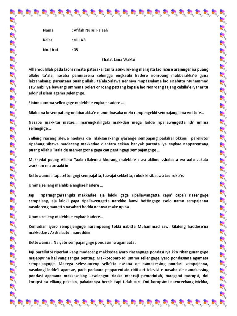 Pidato Bahasa Bugis PDF