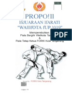 Proposal Walikota Cup 2019